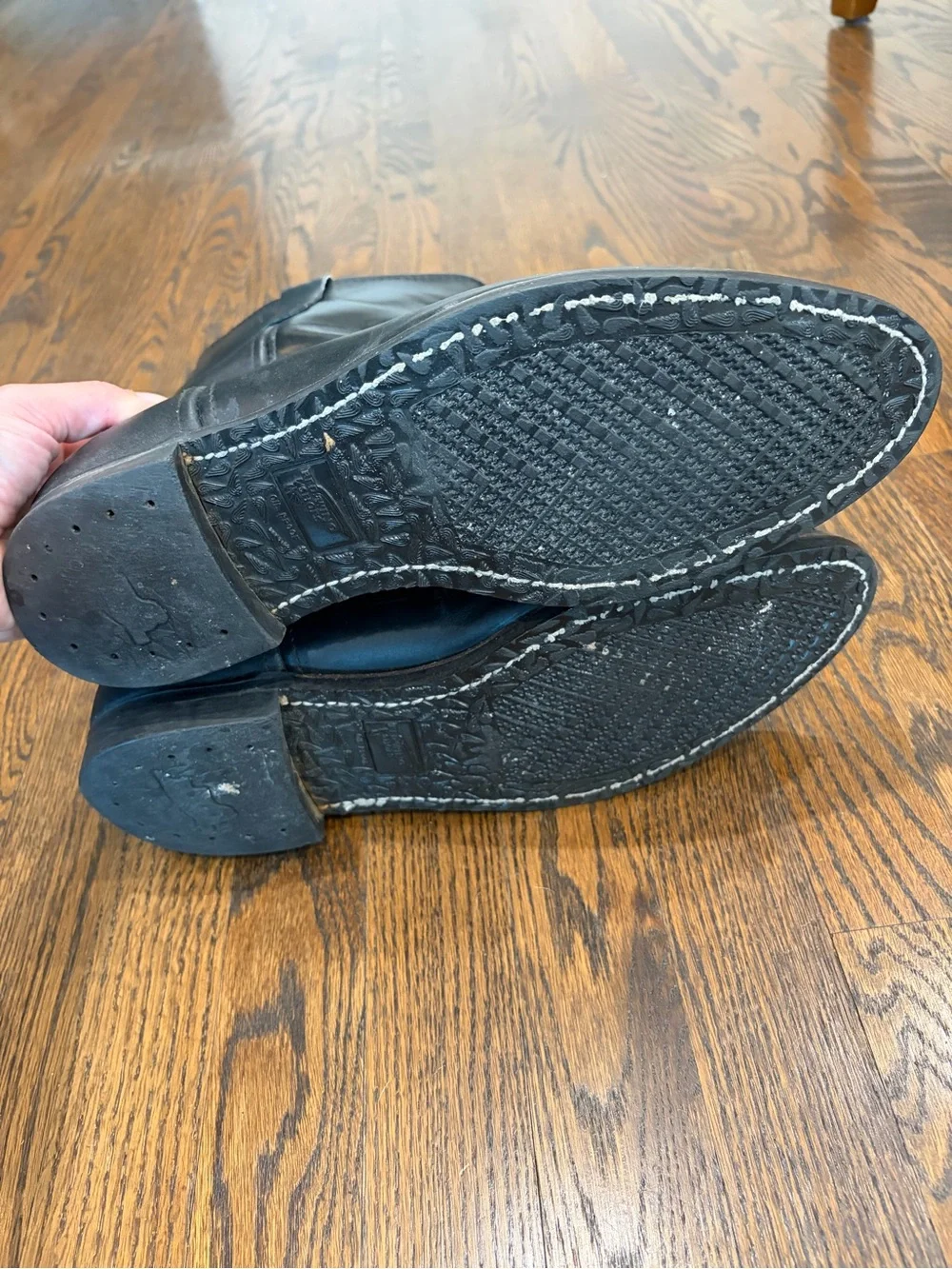RED WING SHOES Vintage Pecos Boots Black Leather